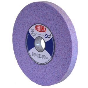 Rueda Abrasiva Vitrificada Rosa 52A 8"X3/4"X31.75 Grano Ceramico / Óxido De Aluminio Austromex